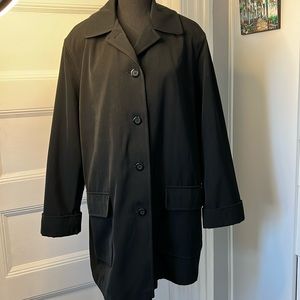 GALLERY BLACK TRENCH COAT‎